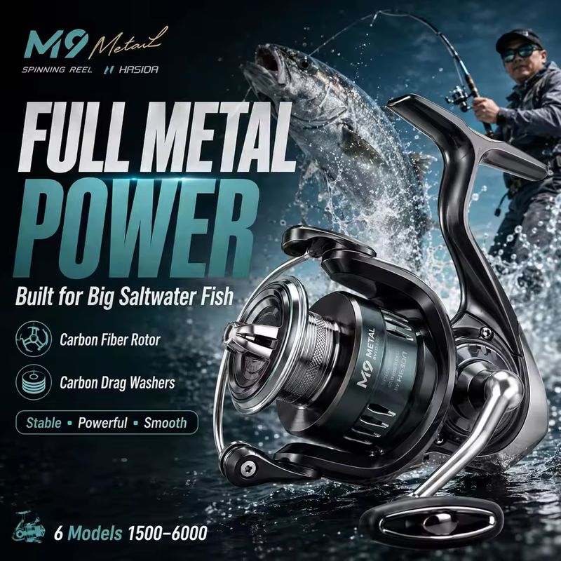 Carretilha de Pesca HASIDA M9, - Fishing Boat Steering Wheel avaliação e preço