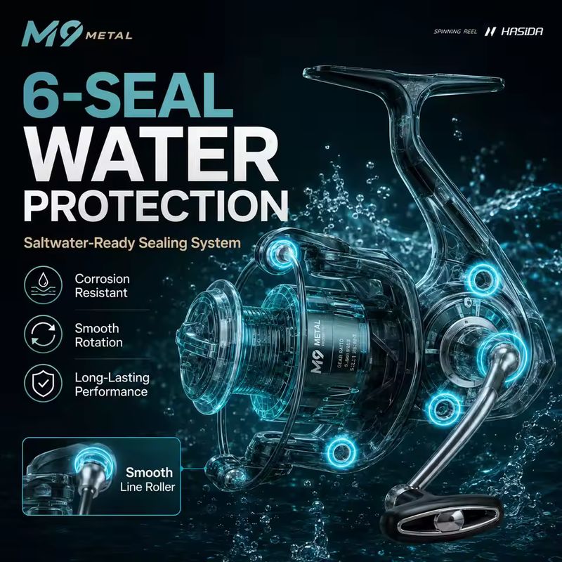 Carretilha de Pesca HASIDA M9, - Fishing Boat Steering Wheel avaliação e preço